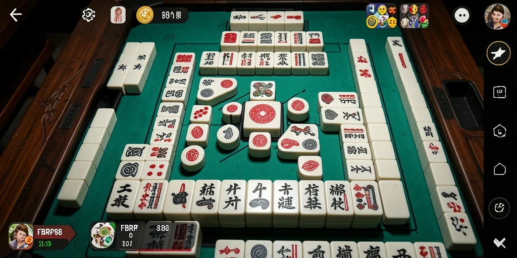 Screenshot FBRP88 menampilkan gameplay Mahjong yang seru dan menarik.