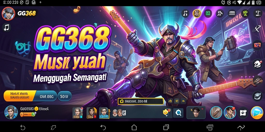Tangkapan layar GG368 menampilkan momen seru dalam gameplay musik.
