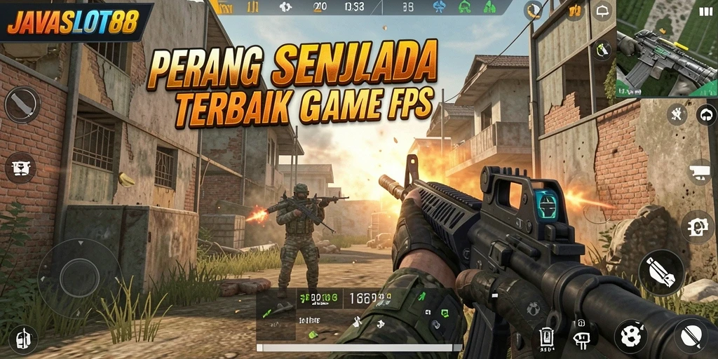 Tampilan gameplay JAVASLOT88 saat pertempuran intens.