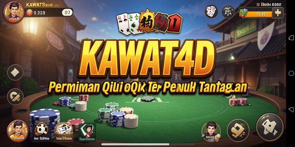 Screenshot gameplay KAWAT4D menampilkan aksi seru QiuQiu.