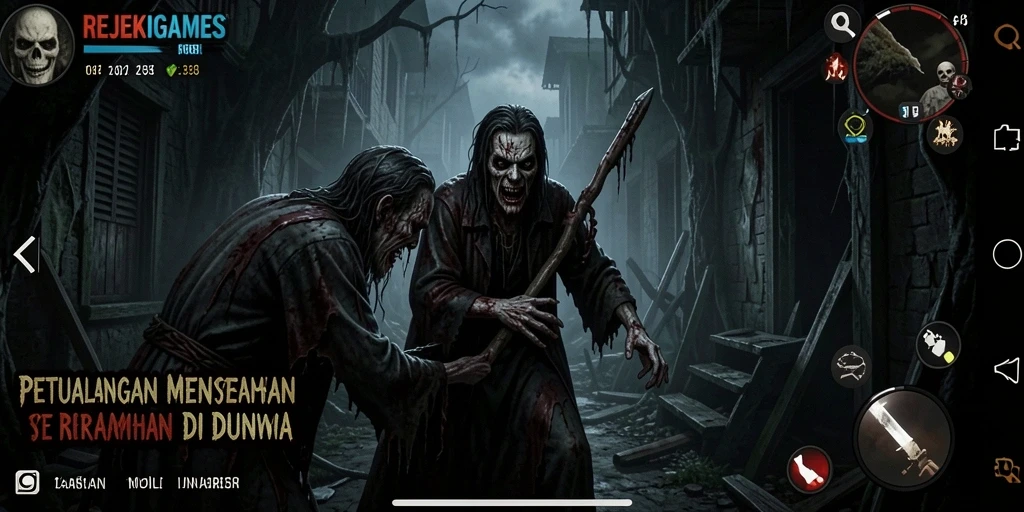 Gameplay menegangkan dalam atmosfer Horror yang mencekam.