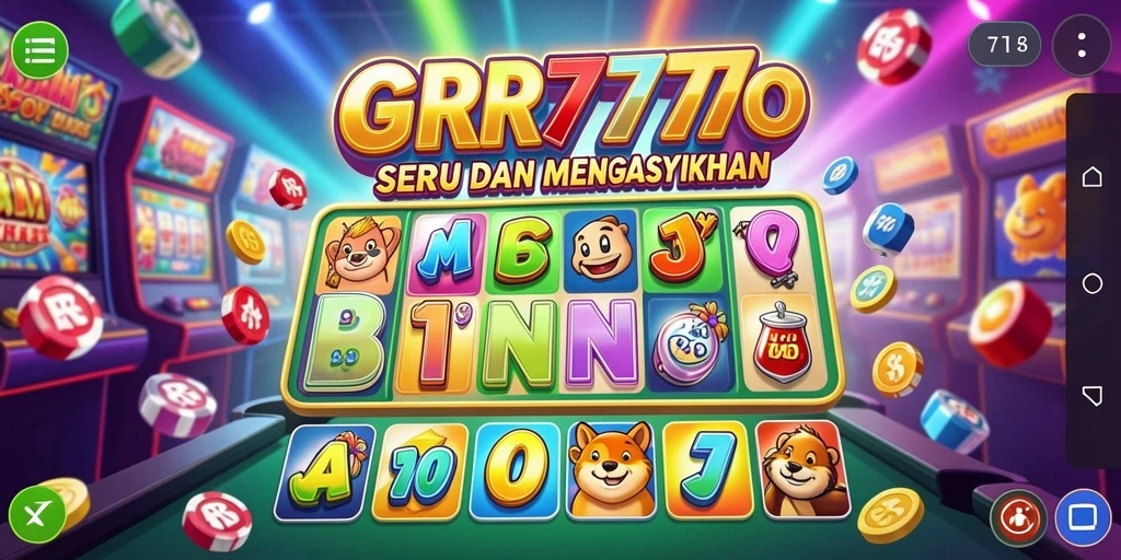 Tampilan gameplay Bingo yang seru dan penuh warna di RR777.