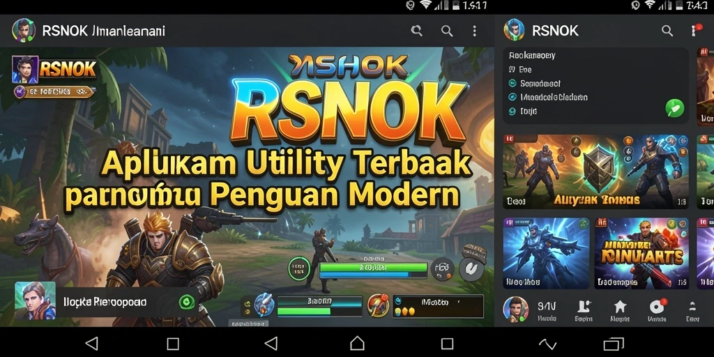 Screenshot RSNOK menampilkan fungsi Utility yang intuitif dan efisien.