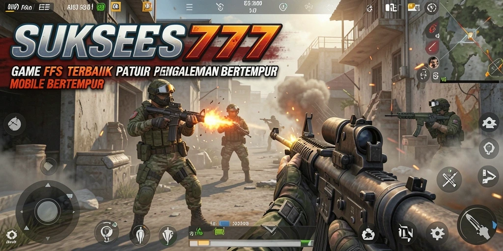 Tangkapan layar gameplay SUKSES777 yang menunjukkan aksi seru dalam pertempuran FPS.