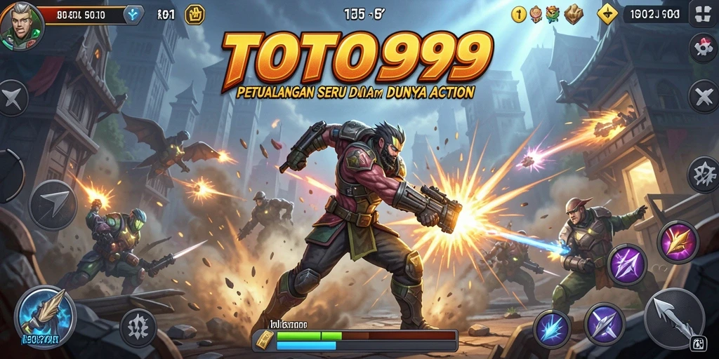 Tampilan gameplay TOTO99 dengan aksi mendebarkan dan karakter khas.